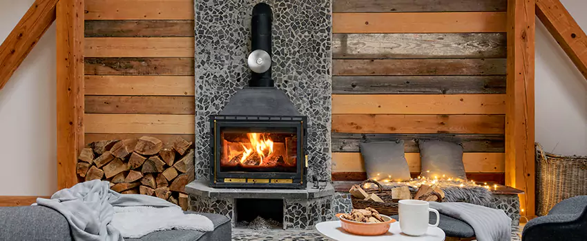 Thelin Hearth Products Direct Vent Gas Stove Fireplace Inspection in Princeton, Florida